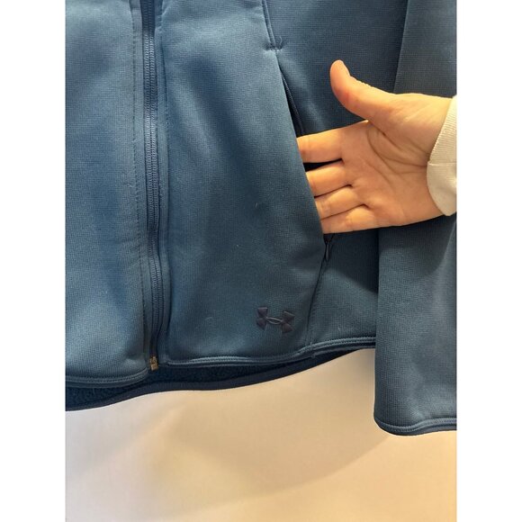 Blue Under Armour Fleece jacket (medium) - Picture 2 of 7